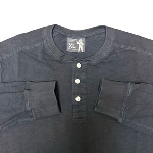 Barstool Sports Mens Size‎ XL Long Sleeve Henley Shirt Black Astronaut